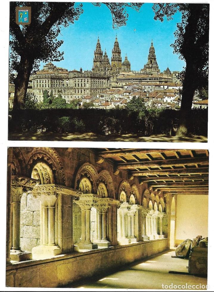 Postales: PT-SANTIAGO DE COMPOSTELA - LOTE DE 10 POSTALES DISTINTAS NUEVAS SIN CIRCULAR