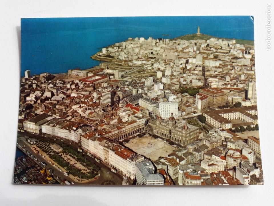 Postales: Lote de 3 postales de La Coru&ntilde;a. A&eacute;reas - Foto 4