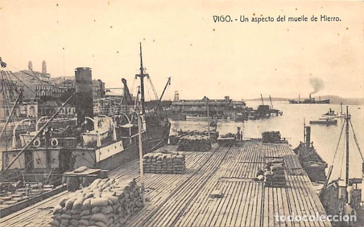 Postales: VIGO.- UN ASPECTO DEL MUELLE DE HIERRO