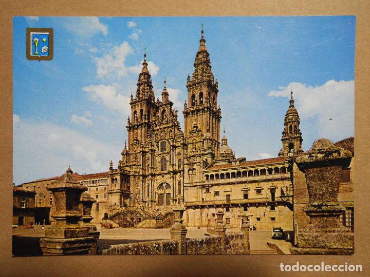 Postales: Santiago de Compostela. Catedral. Fachada del Obradoiro. Ed. Dominguez 2 Nueva