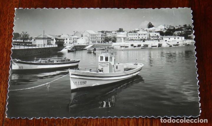 Postales: ANTIGUA FOTO POSTAL DE SANGENJO (PONTEVEDRA) - 98 - EL PUERTO - EDICIONES ARTIGOT - NO CIRCULADA - E