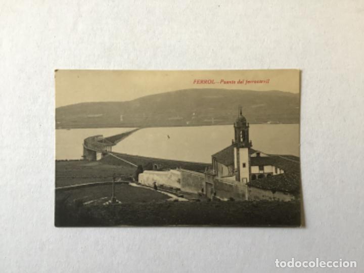 Postales: FERROL. PUENTE DEL FERROCARRIL. (EDICI&Oacute;N COUCE). - Foto 1