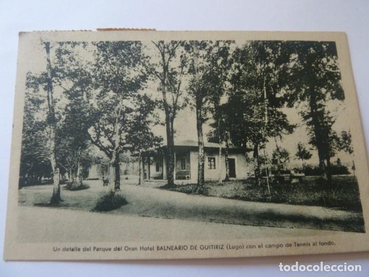 Postales: BALNEARIO DE GUITIRIZ. PARQUE DEL GRAN HOTEL