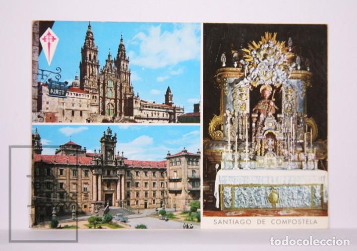 Postales: Postal en Color - 44. Santiago de Compostela. Catedral, Seminario y Altar Mayor - Garc&iacute;a Garrabella