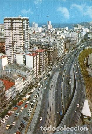 Postales: Coru&ntilde;a - 3188 Viaducto del General&iacute;simo y Avenida Linares Rivas