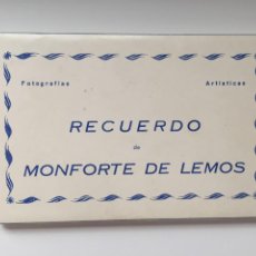 Postales: MONFORTE DE LEMOS - LIBRITO DE 10 POSTALES - ED. ARRIBAS. Lote 213522797