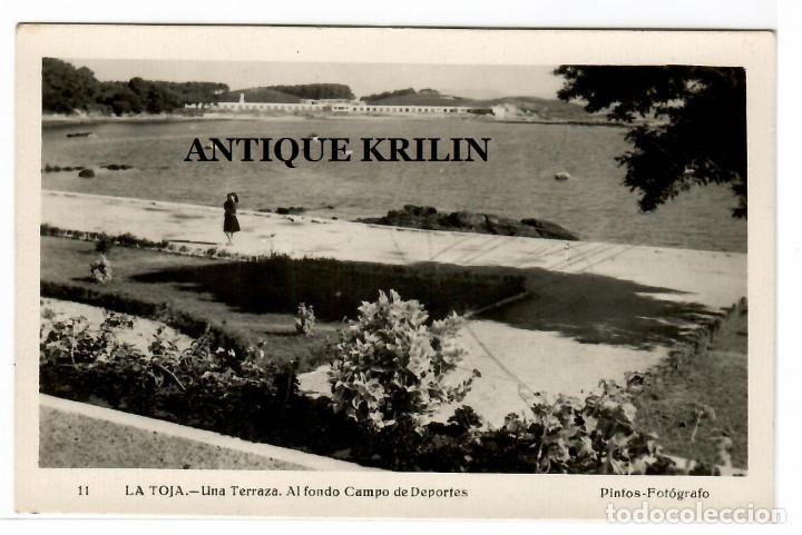 Postales: LA TOJA N&ordm; 11 UNA TERRAZA , ALFONDO CAMPO DE DEPORTES .- PINTOS -FOTOGRAFO