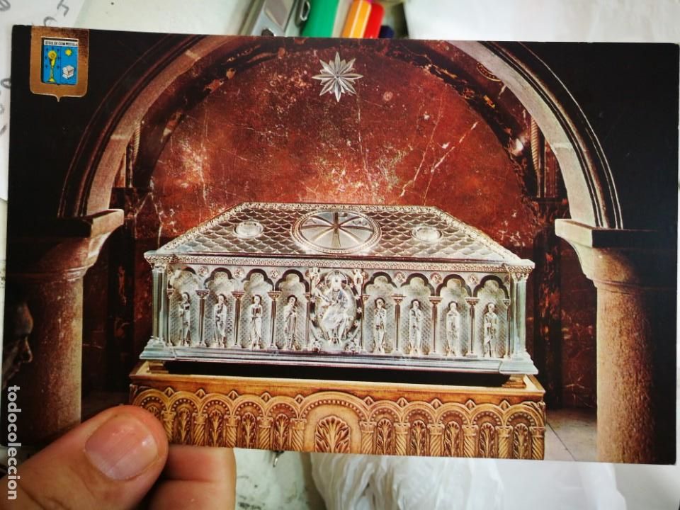 Postales: Postal Santiago de Compostela Catedral Urna del Ap&oacute;stol Santiago Cenizas N 30 DOM&Iacute;NGUEZ S/C