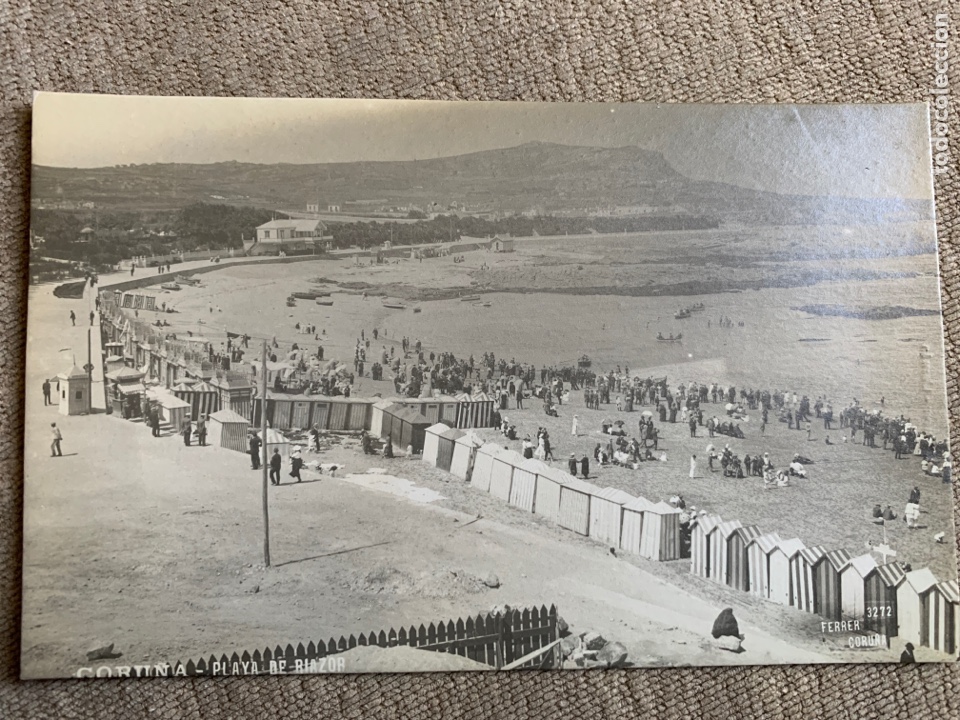 Postales: Coru&ntilde;a -Playa de Riazor. Ferrer - Foto 1
