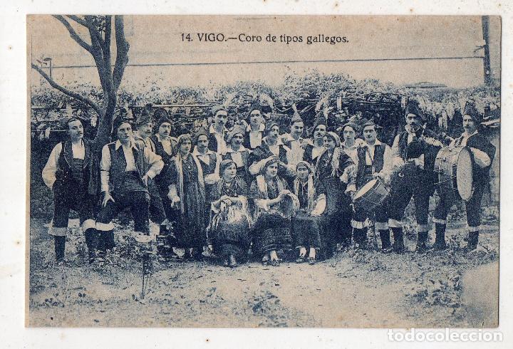 Postales: Vigo. Coro de Tipos Gallegos. - Foto 1