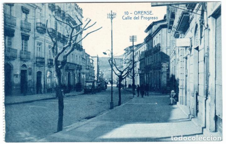 Postcards: BONITA POSTAL - ORENSE - CALLE DEL PROGRESO - COLECCION RESVI&Eacute; - FOT-XESTA