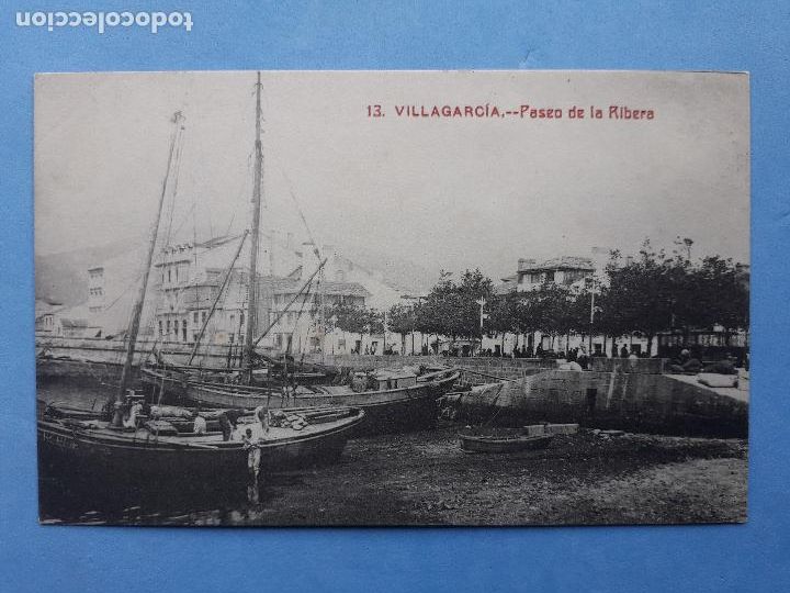 Postales: Villagarc&iacute;a. Paseo de la Ribera. - Foto 1