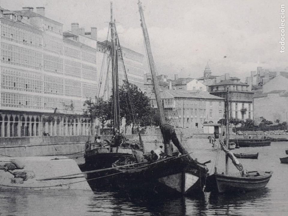 Postales: La Coru&ntilde;a. Muelle de la Marina. - Foto 3