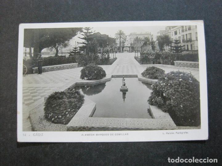 Postais: CADIZ-ALAMEDA MARQUES DE COMILLAS-ROISIN FOTOGRAFICA-14-POSTAL ANTIGUA-(74.269)