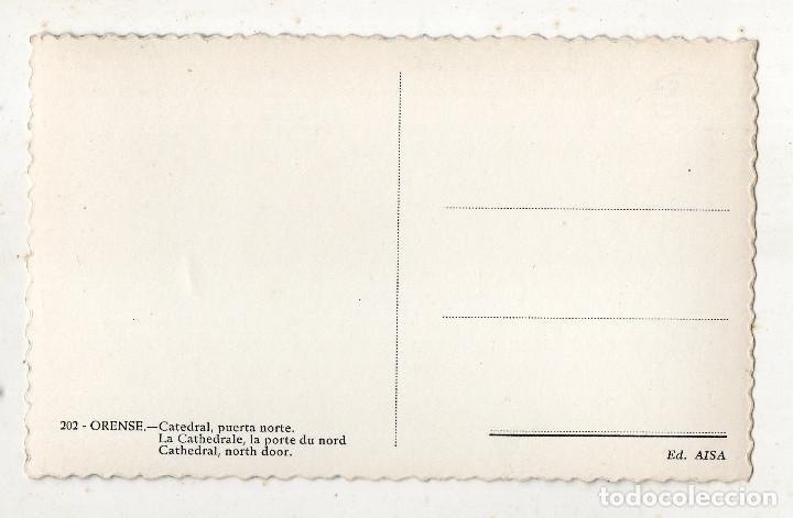 Postales: Orense. Catedral. Puerta Norte. - Foto 2