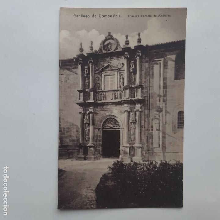 Postais: ANTIGUA POSTAL SANTIAGO COMPOSTELA FONSECA ESCUELA MEDICINA P105