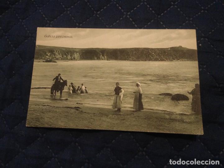 Postales: Galicia pintoresca. SIN CIRCULAR Un ba&ntilde;o.