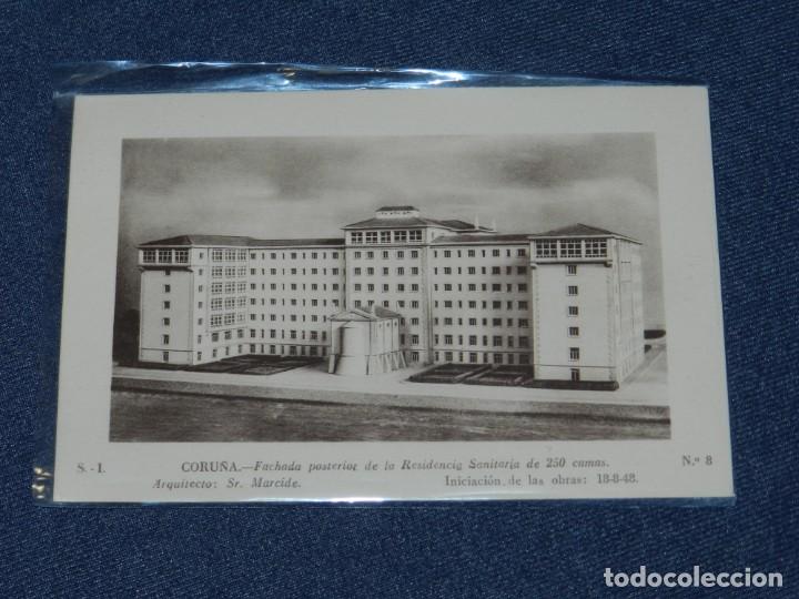 Cartes Postales: CORU&Ntilde;A FACHADA POSTERIOR DE LA RESIDENCIA SANITARIA DE 250 CAMAS N&ordm;8