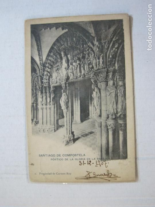 Cartes Postales: SANTIAGO DE COMPOSTELA-PORTICO LA GLORIA-REVERSO SIN DIVIDIR-HAUSER Y MENET-POSTAL ANTIGUA-(74.561)