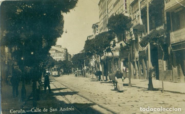 Cartes Postales: CORU&Ntilde;A. CALLE DE SAN ANDR&Eacute;S. HACIA 1910.