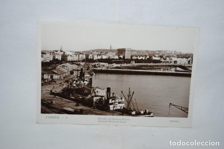 Postais: CORU&Ntilde;A MUELLE DE LINARES RIVAS .