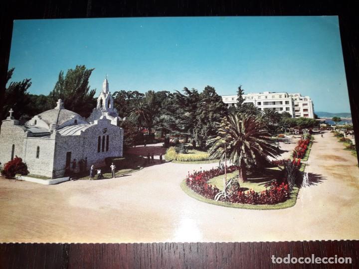 Postales: N&ordm; 41134 POSTAL LA TOJA IGLESIA DE LA TOJA Y GRAN HOTEL