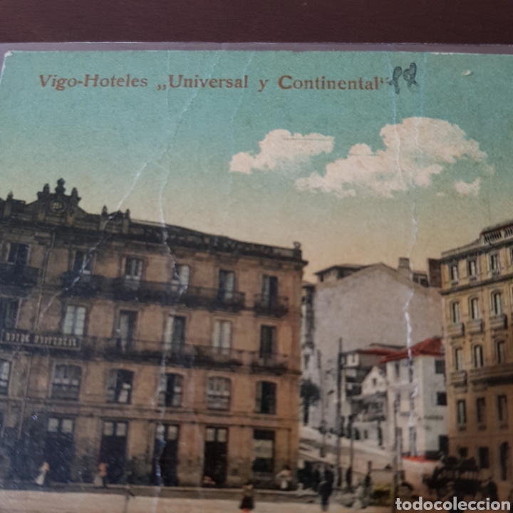 Postales: VIGO HOTELES UNIVERSAL Y CONTINENTAL - SIN CIRCULAR - Foto 3
