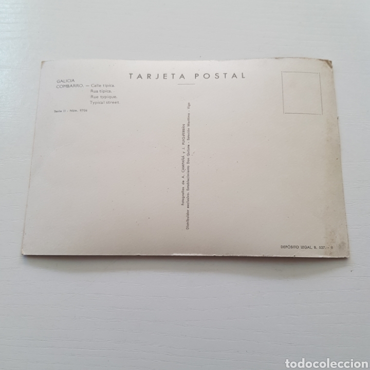 Postales: GALICIA - COMBARRO - CALLE TIPICA - Foto 2
