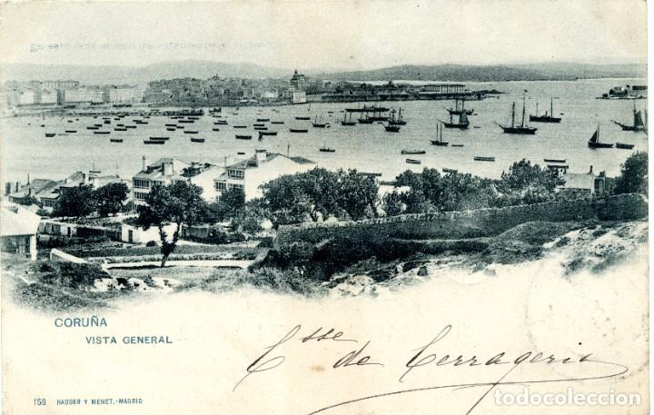 Postkarten: Coru&ntilde;a. Vista general. 158 Hauser y Menet