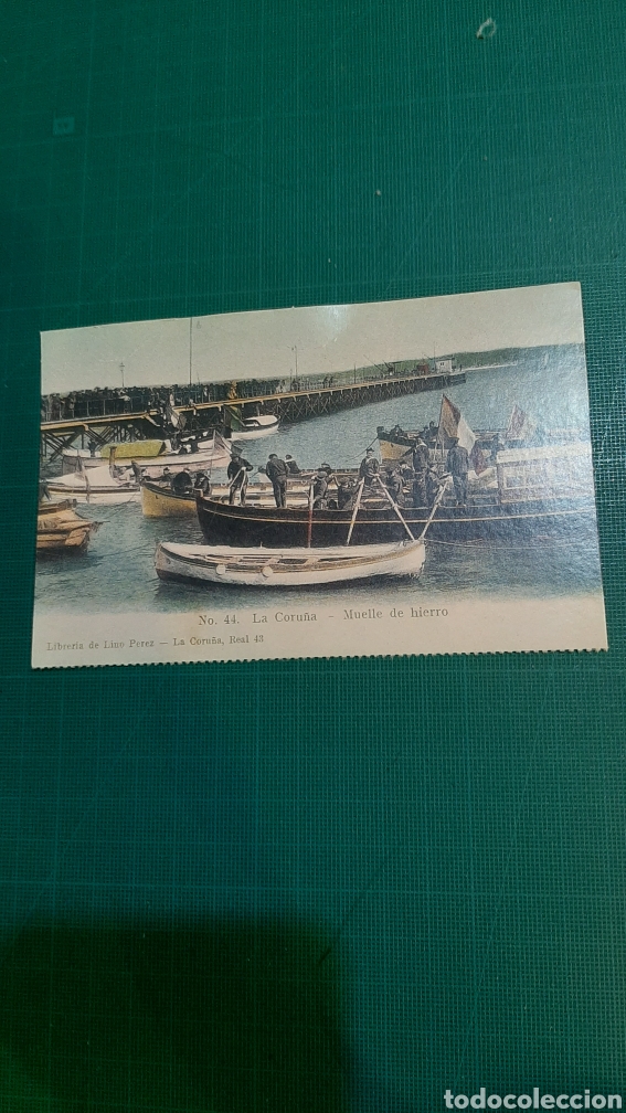 Postales: LA CORU&Ntilde;A MUELLE DE HIERRO EL PROGRESO - Foto 1