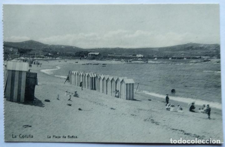 Postales: LA CORU&Ntilde;A PLAYA DE BA&Ntilde;OS - Foto 1
