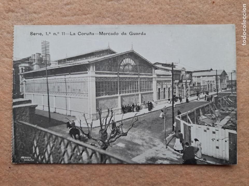 Postales: La Coru&ntilde;a. Mercado da Guarda. - Foto 1