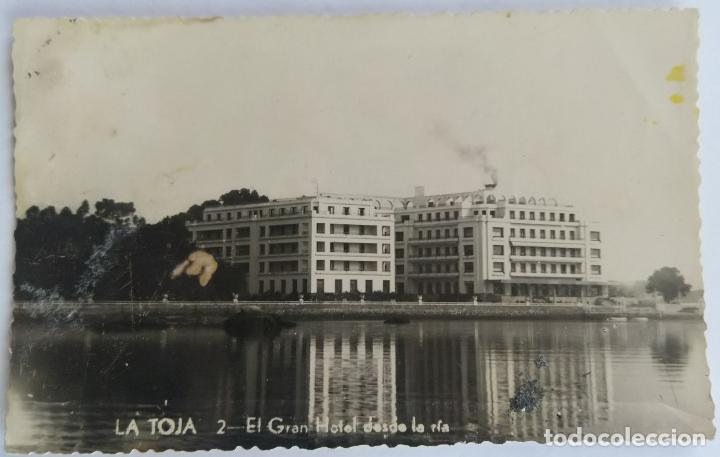 Postales: LA TOJA EL GRAN HOTEL DESDE LA RIA
