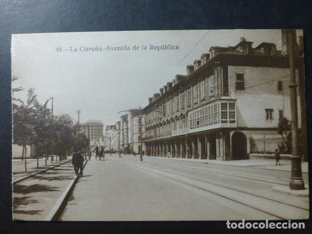 Postales: LA CORU&Ntilde;A AVENIDA REPUBLICA - Foto 1