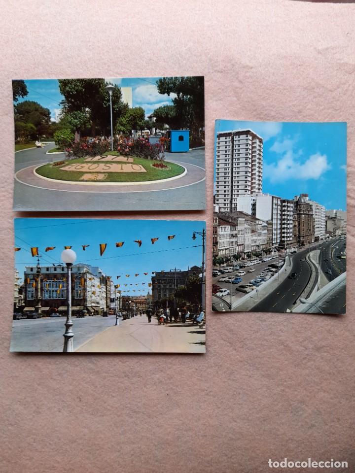Postales: Lote de 3 postales de La Coru&ntilde;a - Foto 1