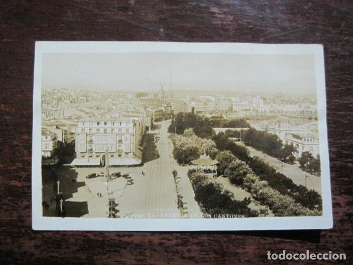 Postkarten: LA CORU&Ntilde;A-AVENIDA DE LOS CANTONES-FOTOGRAFICA-POSTAL ANTIGUA-(77.244)