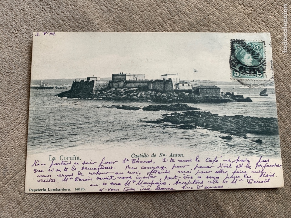 Postales: La Coru&ntilde;a Castillo San Ant&oacute;n 1905 - Foto 1