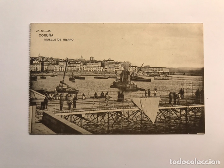 Cartoline: CORU&Ntilde;A. Postal Animada. Puente de Hierro , Edic., Hauser y Menet (h.1920?) S/C