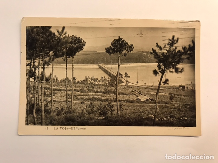 Postales: LA TOJA (Pontevedra) Postal No.15, El Puente., Edic., foto L. Roisin (a.1951) Circulada