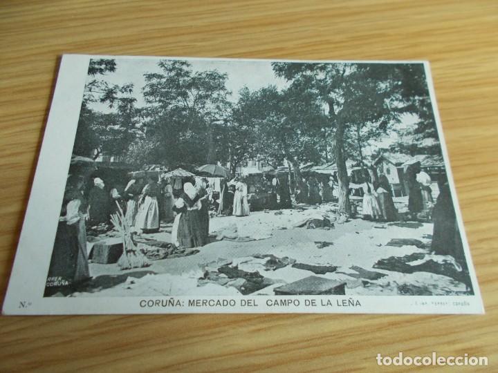 Postales: CORU&Ntilde;A -- MERCADO DEL CAMPO DE LA LE&Ntilde;A - Foto 1