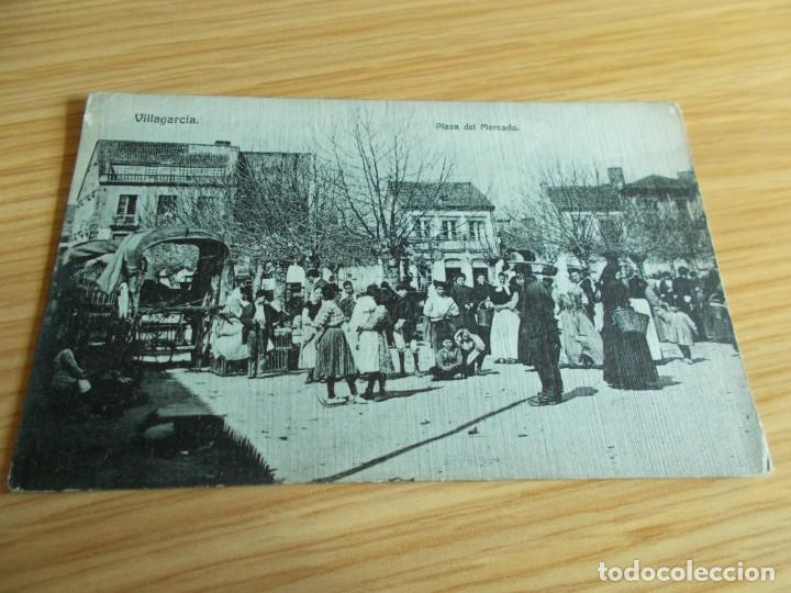 Cartoline: VILLAGARCIA --PONTEVEDRA -- PLAZA DEL MERCADO