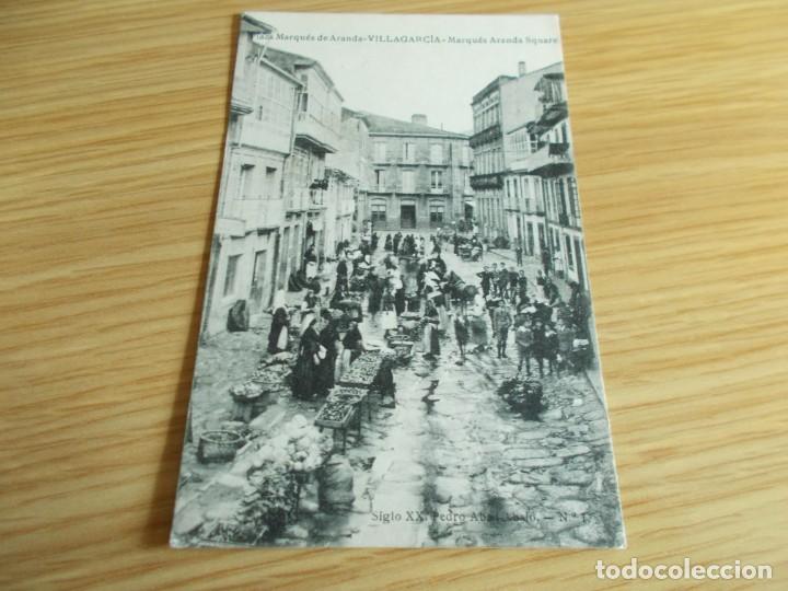 Cartoline: VILLAGARCIA --PONTEVEDRA -- PLAZA MARQES DE ARANDA .MERCADO