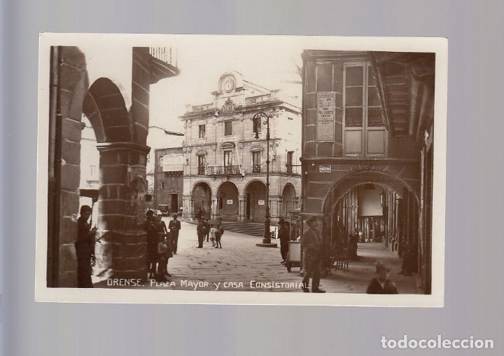 Postcards: ORENSE.- PLAZA MAYOR Y CASA CONSISTORIAL
