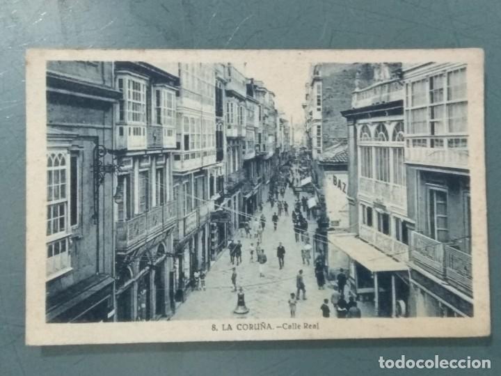 Postales: POSTAL 8. LA CORU&Ntilde;A. CALLE REAL. - Foto 1