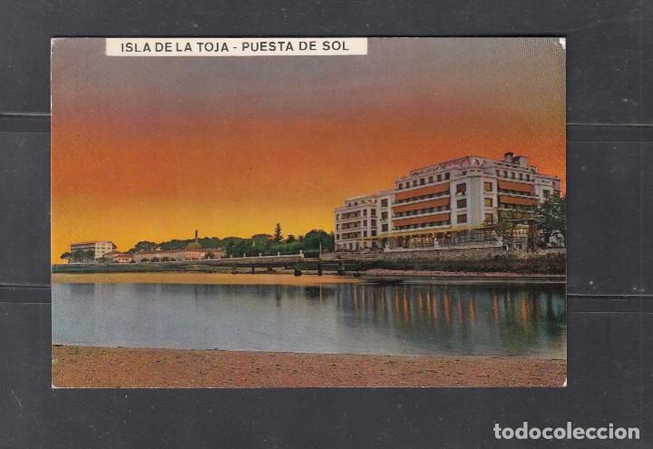Postales: 3.067 ISLA DE LA TOJA. PUESTA DE SOL