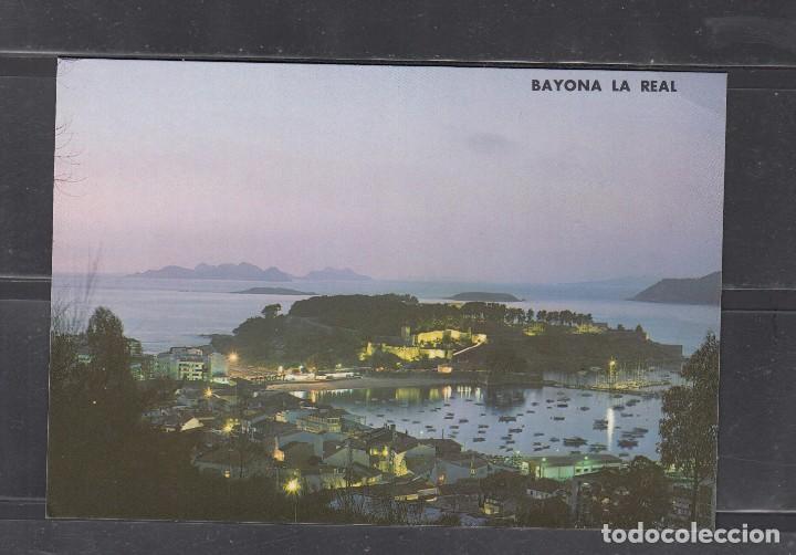 Postales: 3221 BAYONA LA REAL. VISTA NOCTURNA