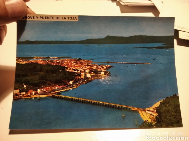 Postales: El Grobe y Puente de la Toja