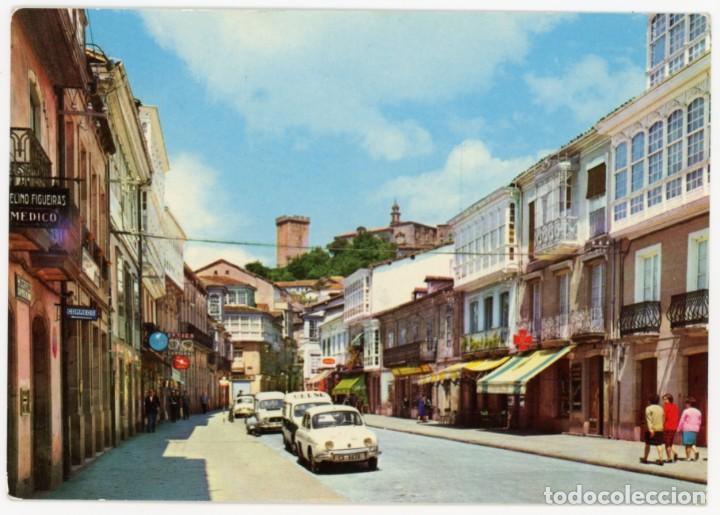 Postales: em0868 monforte de lemos calle del cardenal arribas n&ordm;2003 gordini vespa renault 4 correos farmacia