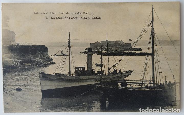 Postales: LA CORU&Ntilde;A CASTILLO DE SAN ANTON - Foto 1