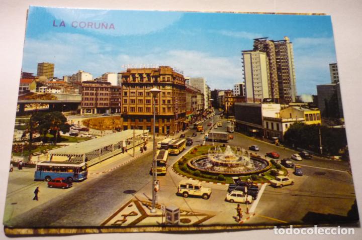 Postales: POSTAL LA CORU&Ntilde;A-PL.CUATRO CAMINOS